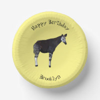 Okapi cartoon illustration