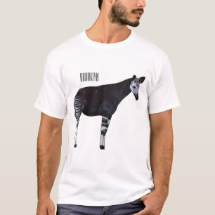 Okapi cartoon illustration T-Shirt