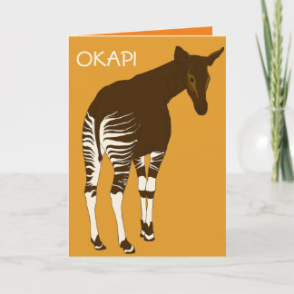 Okapi Greeting Card