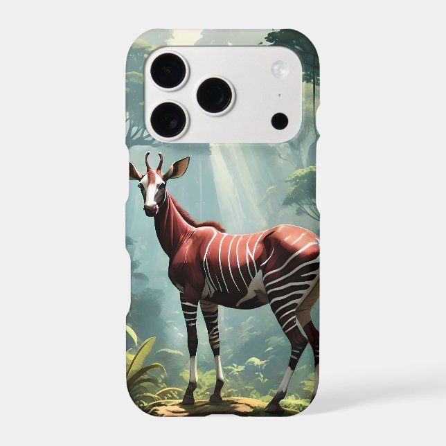 Okapi In The Rainforest (Zebra Giraffe),  (Back)