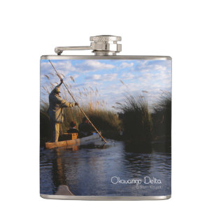 Okavango Delta Hip Flask