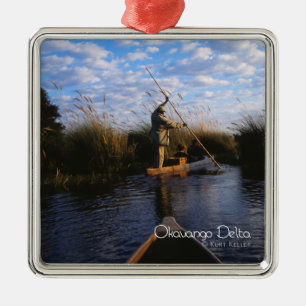 Okavango Delta Metal Ornament