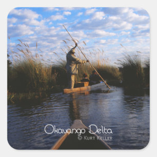 Okavango Delta Square Sticker