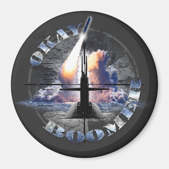 OKAY BOOMER US Navy Nuclear Sub Force Magnet (Front)