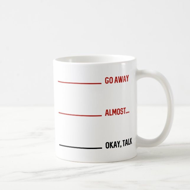 Okay Talk Coffee Mug (Right)