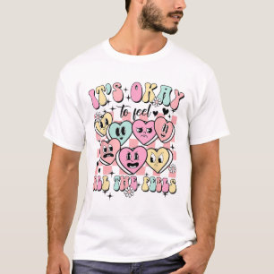 Okay To Feel All The Feels School Counsellor Menta T-Shirt