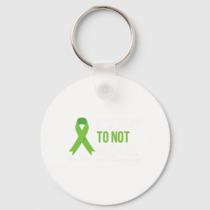 Okay To Not Be Okay Mental Health Awareness Ribbon Keychain