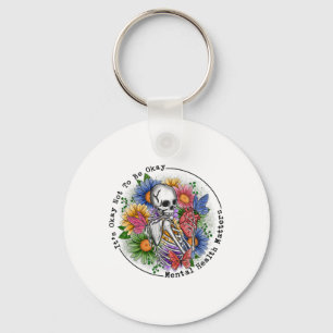 Okay To Not Be Okay Mental Health Awareness Women  Keychain