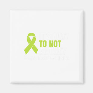 Okay To Not Be Okay Mental Health Ribbon Magnet
