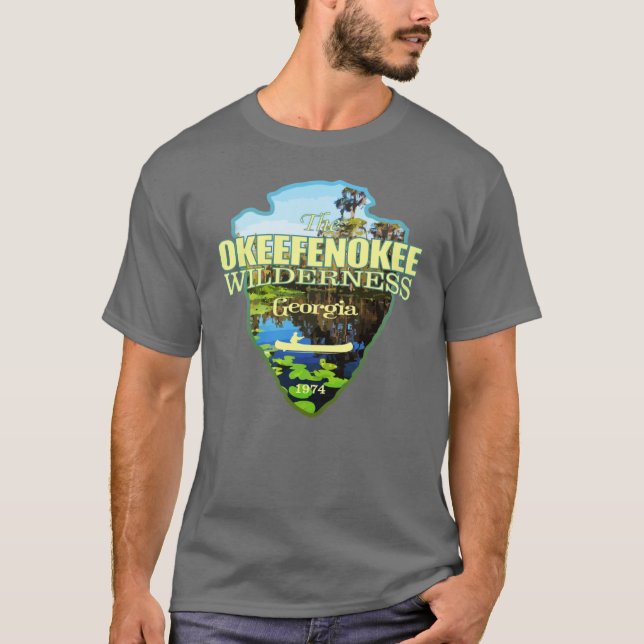 Okefenokee Wilderness arrowhead T-Shirt (Front)