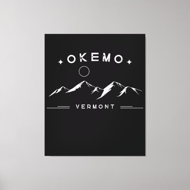 Okemo Vermont Mountain Canvas Print (Front)