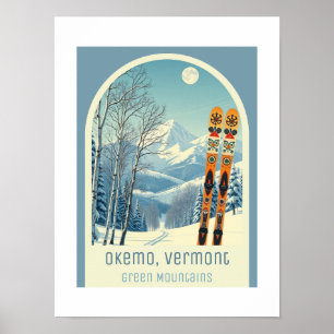Okemo Vermont ski resort mountain Poster