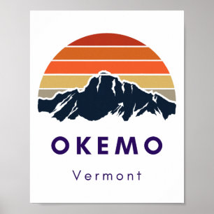 Okemo Vermont Skiing Snowboarding Hikers Gifts For Poster