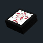 Oki Dokie Santa! Gift Box<br><div class="desc">Oki Dokie Santa! Bring festive cheer to your home with this unique Santa-themed holiday decor! Whether you’re decorating your living room, office, or Christmas party space, this playful ‘Oki Dokie! Ho Ho Ho’ design with swirling Santas and classic red-and-white colours adds a fun, whimsical touch. Available as prints, throw pillows,...</div>