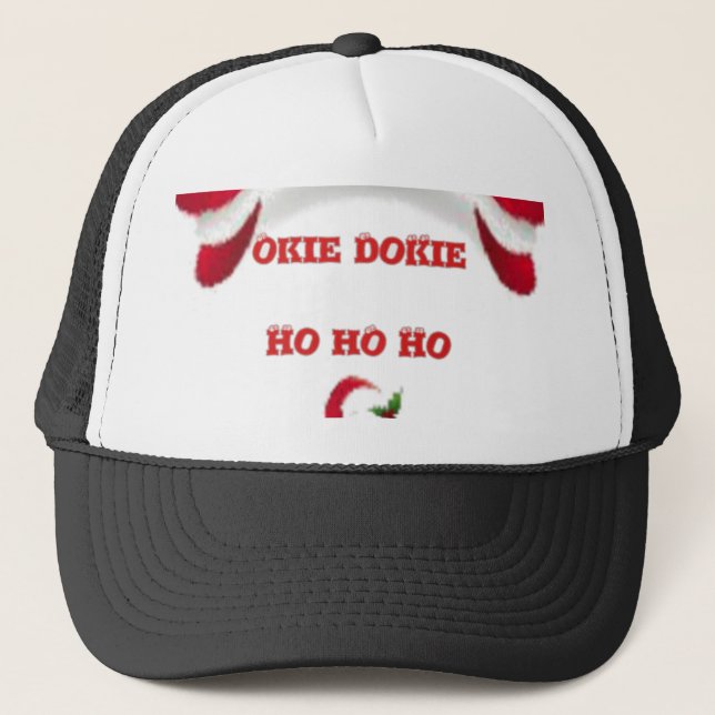 Oki Dokie Santa! Trucker Hat (Front)