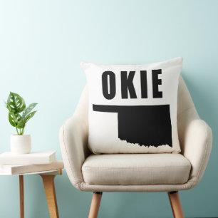 OKIE Oklahoma Throw Pillow