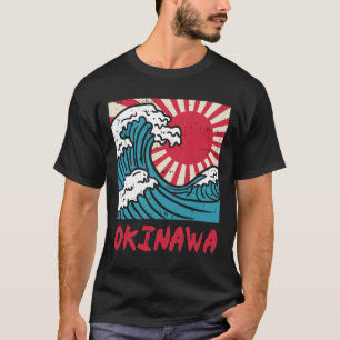 Okinawa Great Wave Kanigawa Japan Japanese Martial T-Shirt