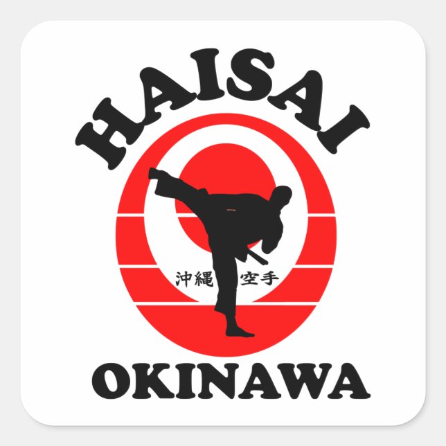 Okinawa Karate Haisai Sticker (Front)
