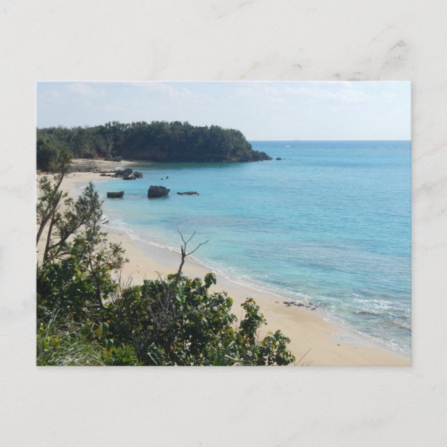 Okinawa Yanbaru Beach Photo Postcard (Front)