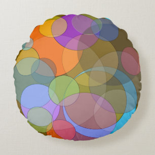OKIO round cotton throw pillow m3galleryStudio