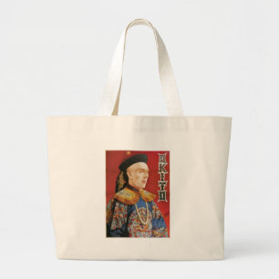 Okito ~ Oriental Magician Vintage Magic Act Large Tote Bag