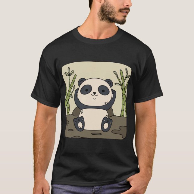 Okkotsu yuta Cute Panda T-Shirt (Front)