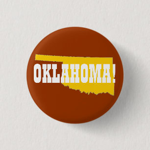 OKLAHOMA! 1 INCH ROUND BUTTON