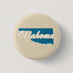 Oklahoma 1 Inch Round Button
