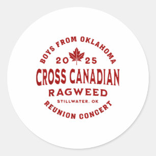 Oklahoma 2025 _1 classic round sticker