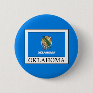 Oklahoma 2 Inch Round Button