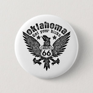 Oklahoma 2 Inch Round Button