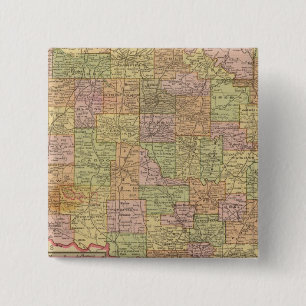 Oklahoma 2 Inch Square Button