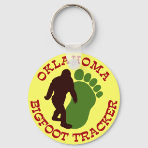 Oklahoma Bigfoot Tracker Keychain