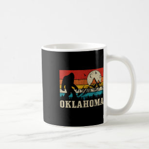 Oklahoma Bigfoot Vintage Mountains Hiking Camping  Coffee Mug
