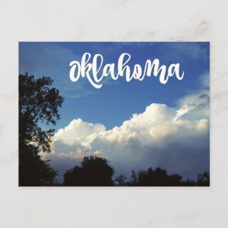 Oklahoma Blue Sky With Clouds Postcard