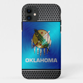 Oklahoma brushed metal flag iPhone 11 case