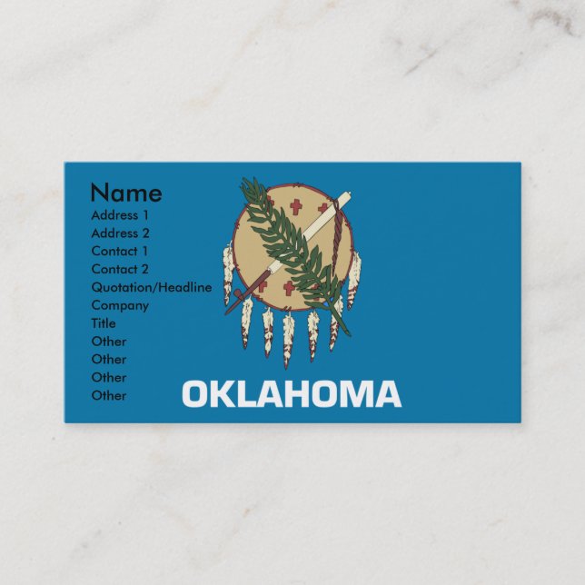 OKLAHOMA Business Cards (Front)