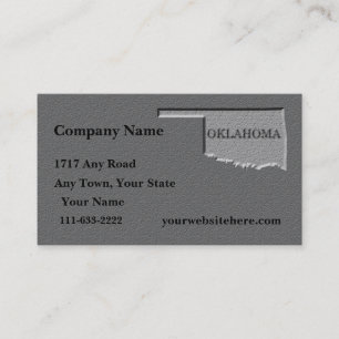 Oklahoma Carte de visite sculpté look pierre