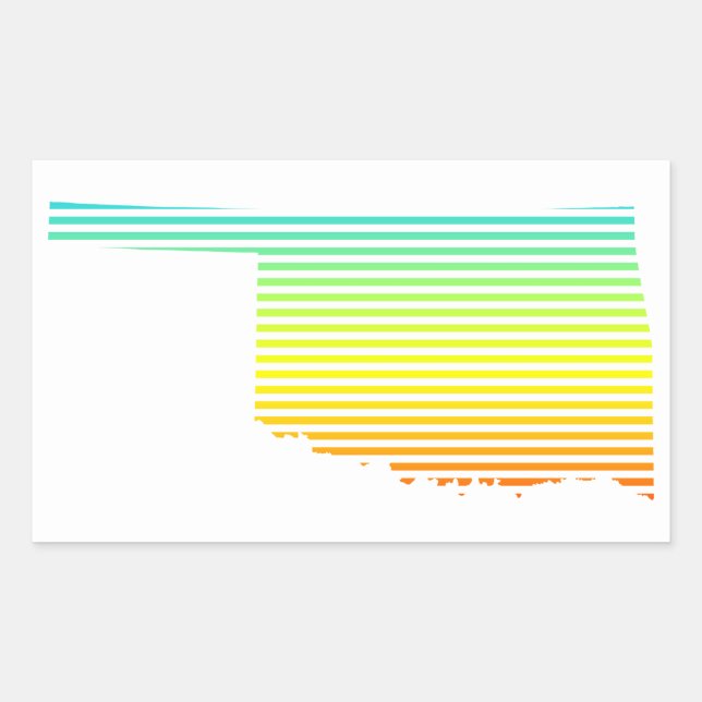 oklahoma chill fade sticker (Front)