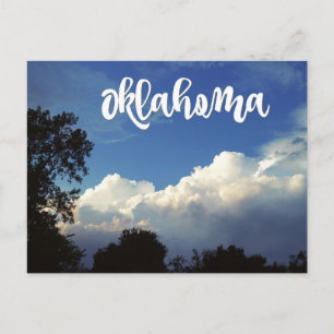 Oklahoma Ciel bleu avec nuages Carte postale