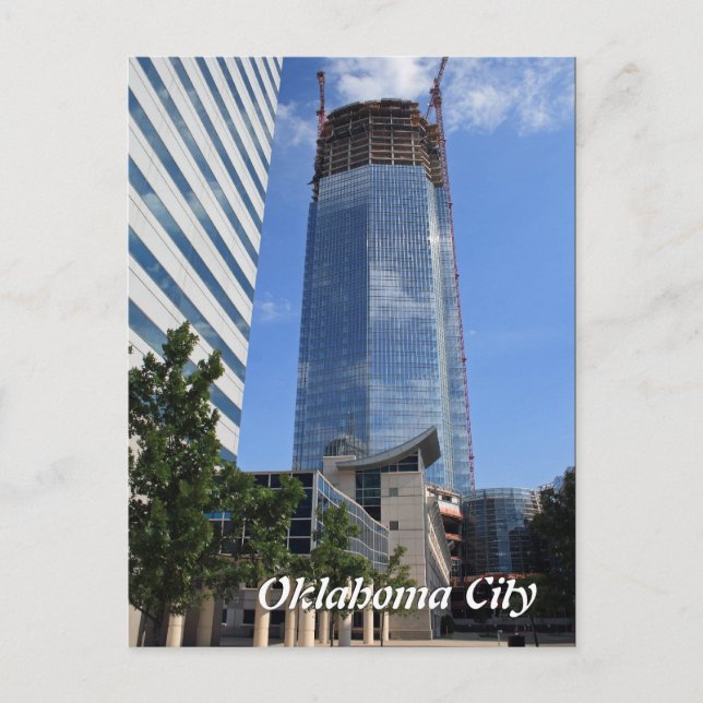 Oklahoma City, Devon Tower Construction Postcard (Front)