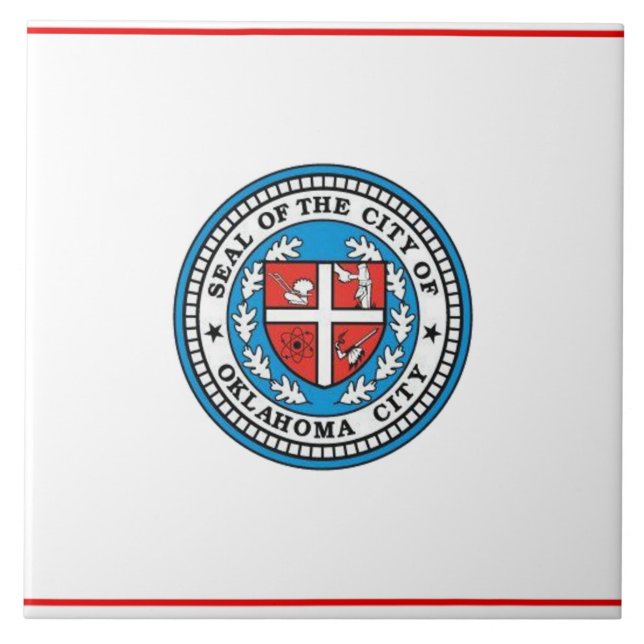 Oklahoma city flag tile (Front)