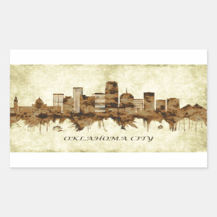 Oklahoma City Oklahoma Cityscape Sticker