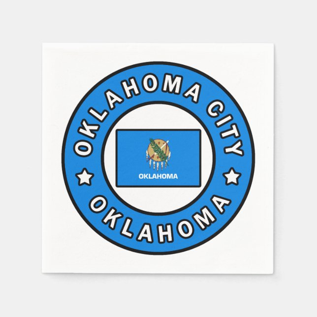 Oklahoma City Oklahoma Napkin (Front)