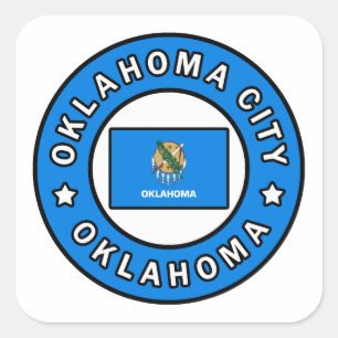 Oklahoma City Oklahoma Square Sticker