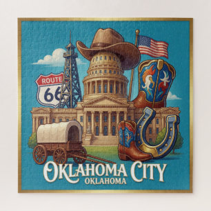 Oklahoma City Route Travel Jigsaw Puzzle