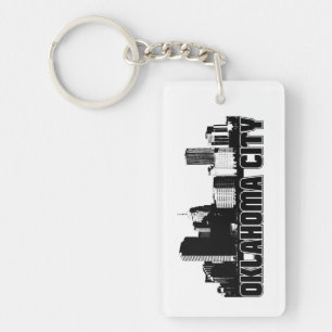 Oklahoma City Skyline Keychain
