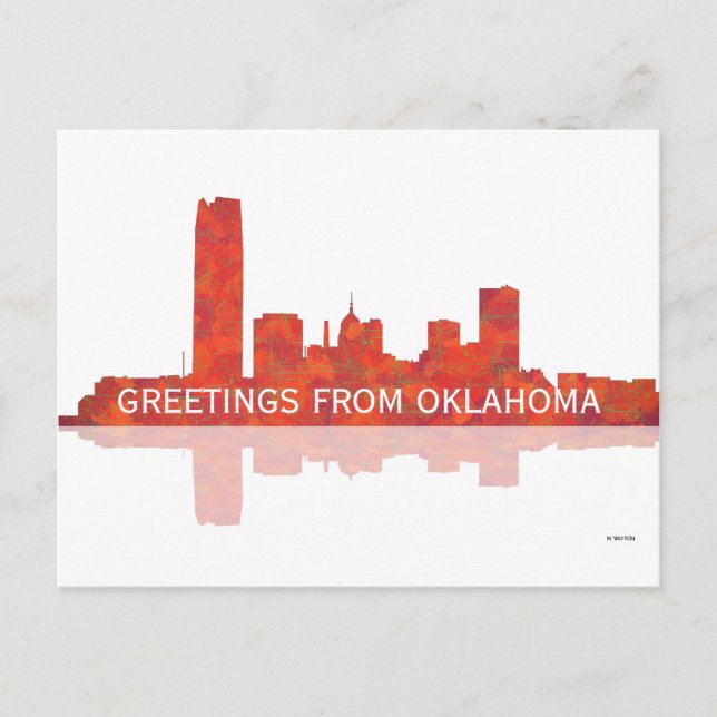 OKLAHOMA CITY SKYLINE - Postcard (Front)