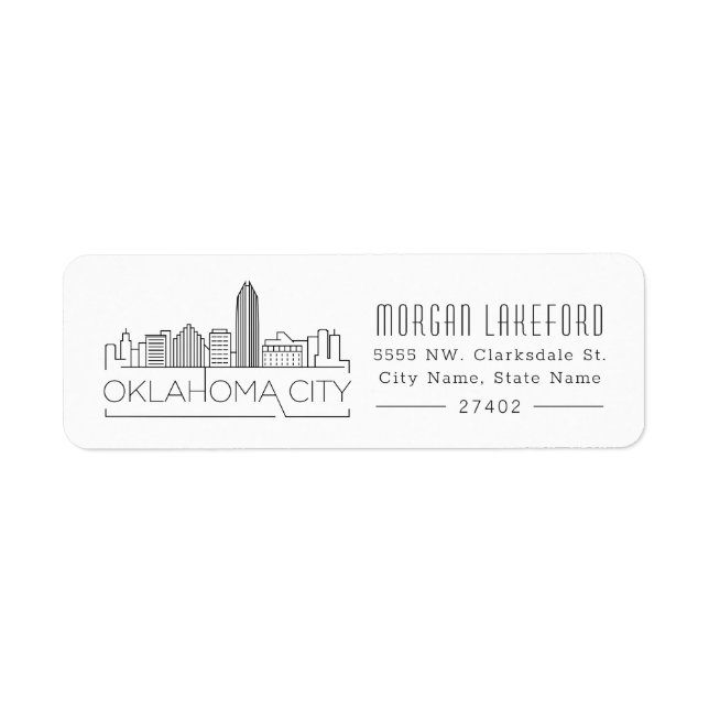 Oklahoma City Stylized Skyline | (Front)