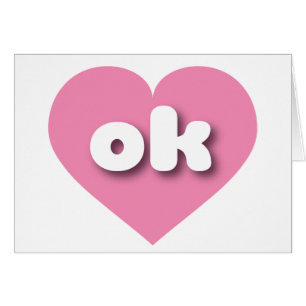 Oklahoma coeur rose - I love ok